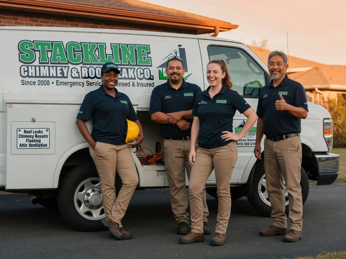 Chimney flashing repair company in Pomona, KS